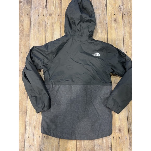 The North Face Boys Warm Storm Rain Jacket Black & Gray sz M 10/12 - Picture 12 of 14